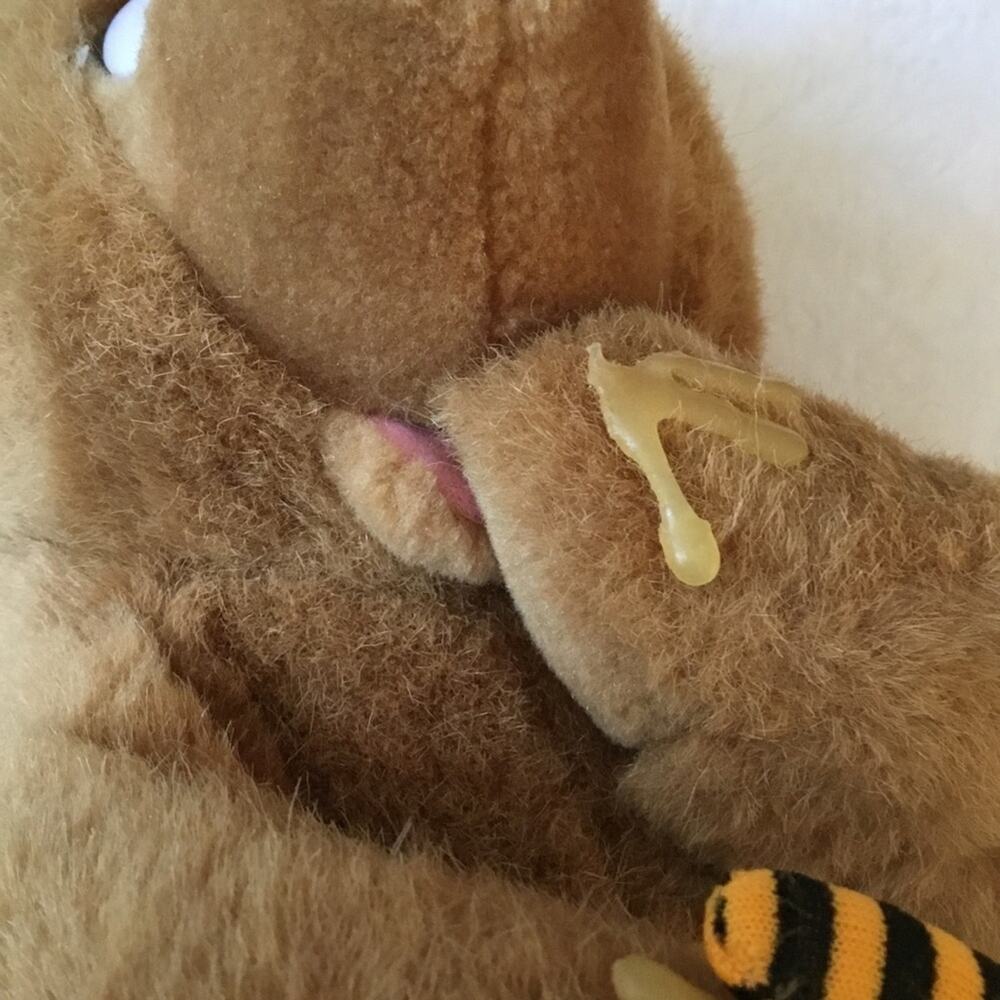 Honeybee Brown Plush Bear Toy - Picture 12 of 13